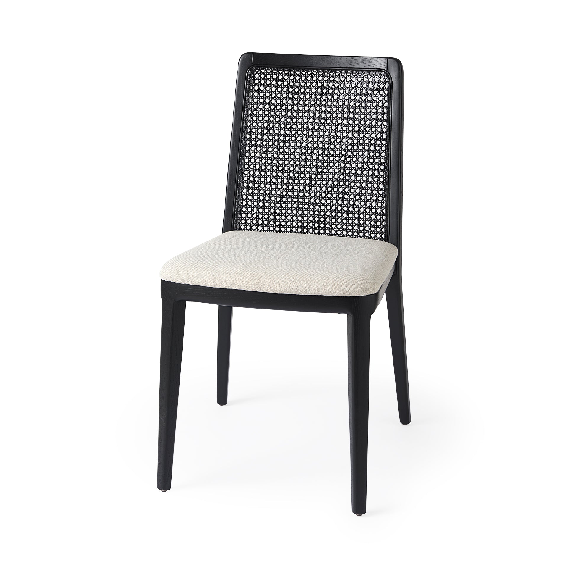 Clara Black Armless Dining Chair - Set Of 2