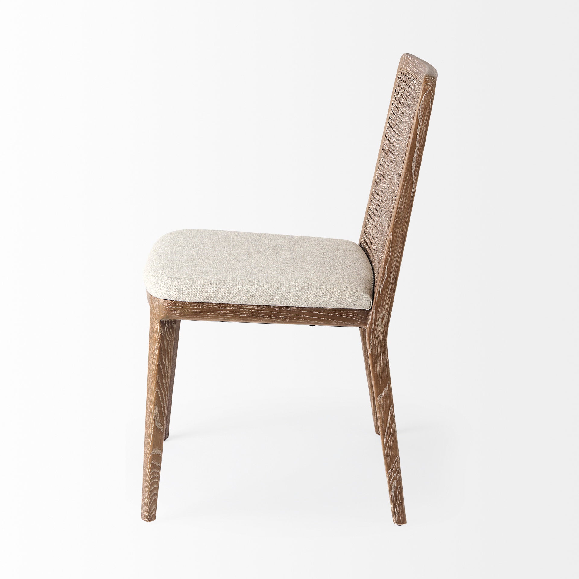 Clara Light Brown Armless Dining Chair - Set Of 2