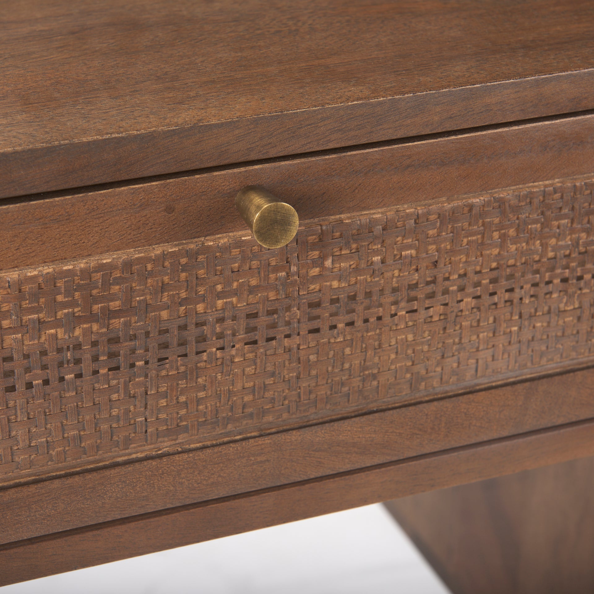 Grier Office Desk - Medium Brown Wood