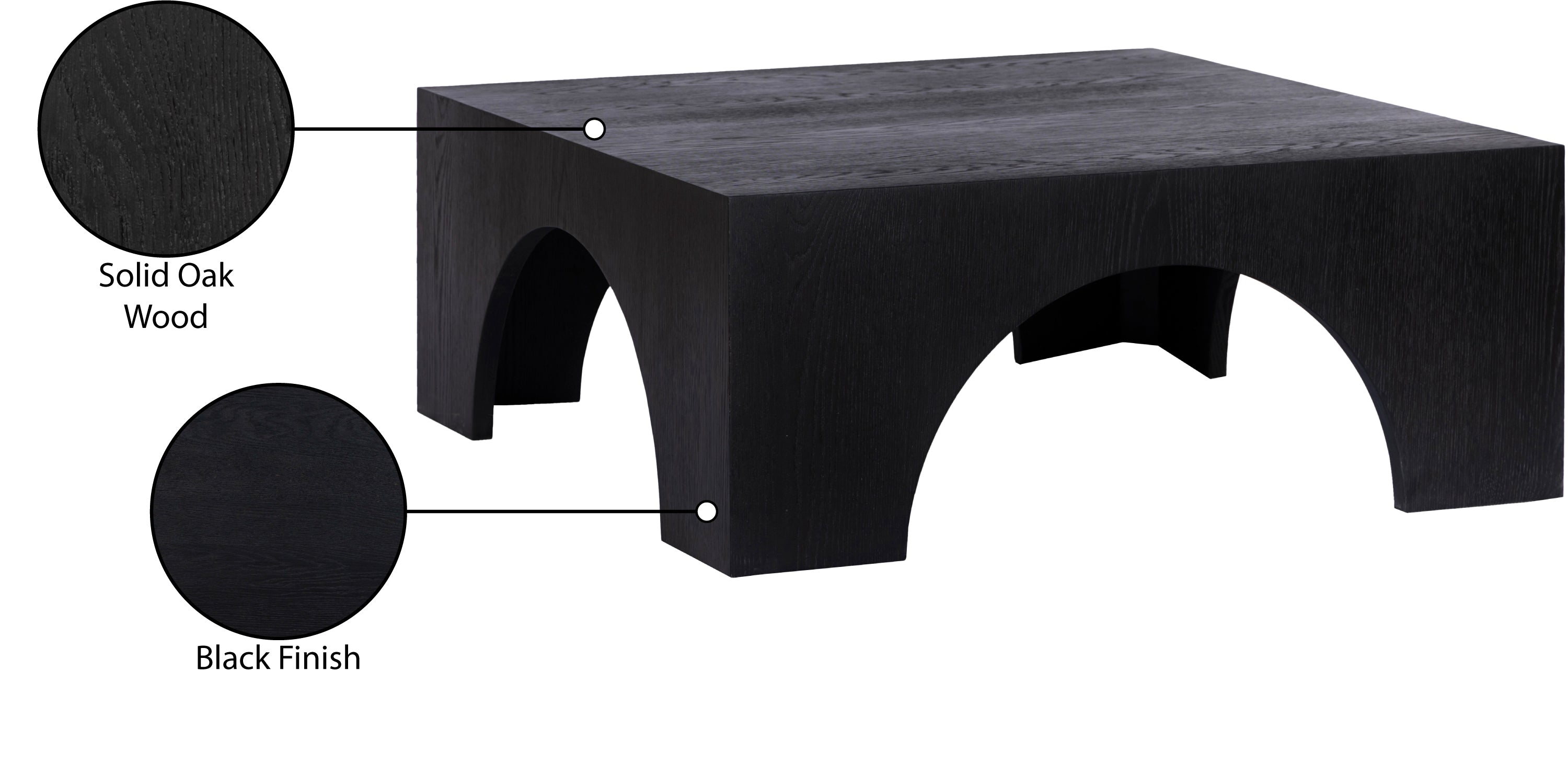 Arch Coffee Table - Black