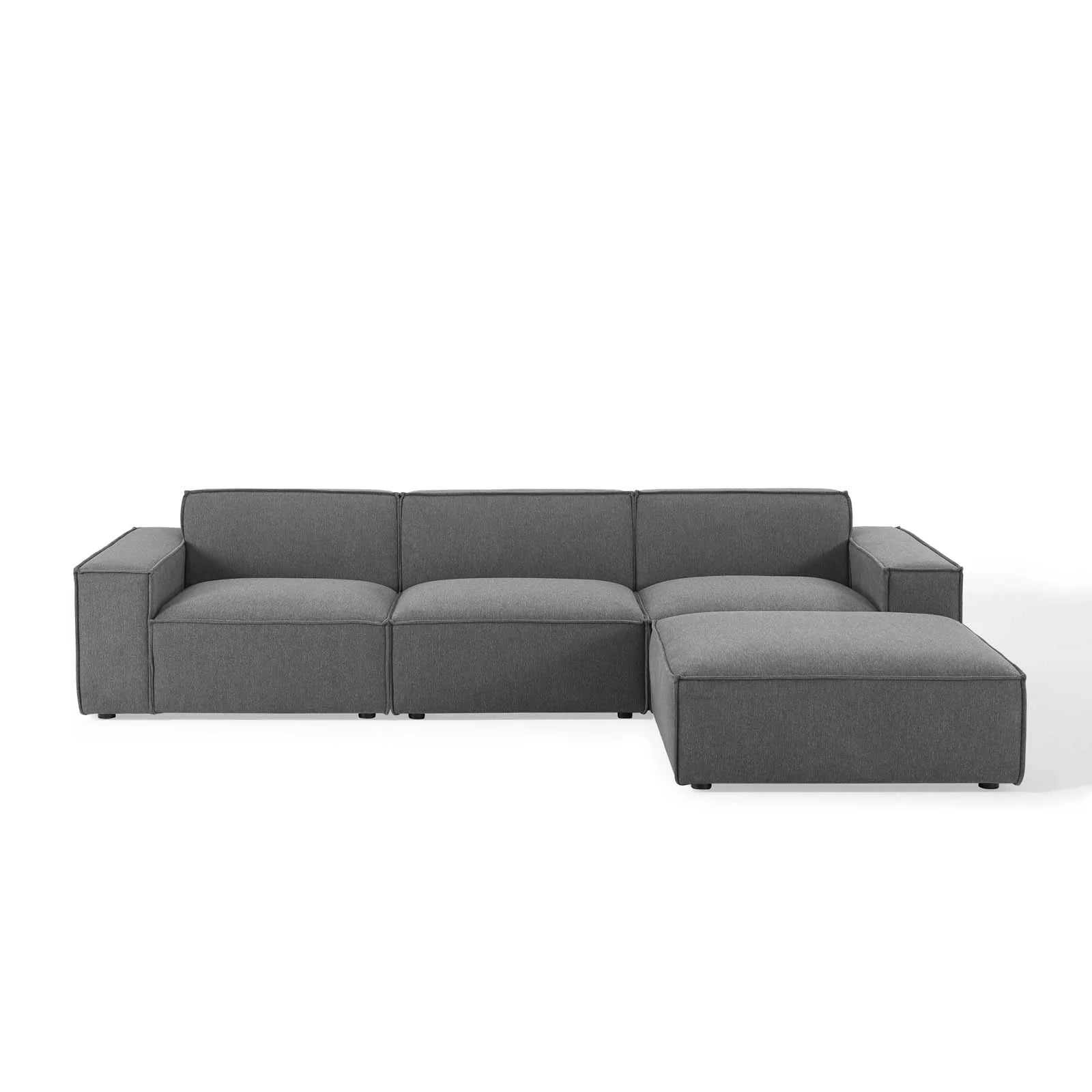 Breeze 4 Piece Sectional - Charcoal