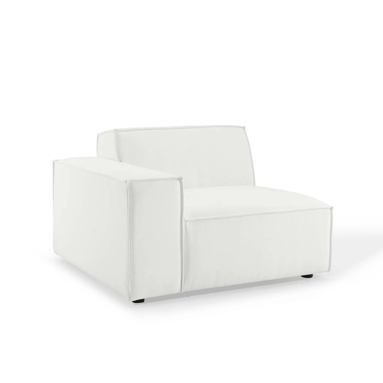 Breeze 5 Piece Extended Sectional - White