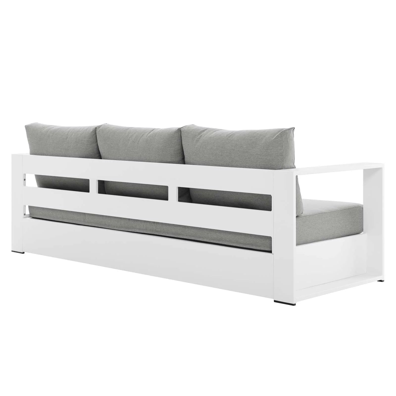 Sol Outdoor Patio Sofa - Gray/White