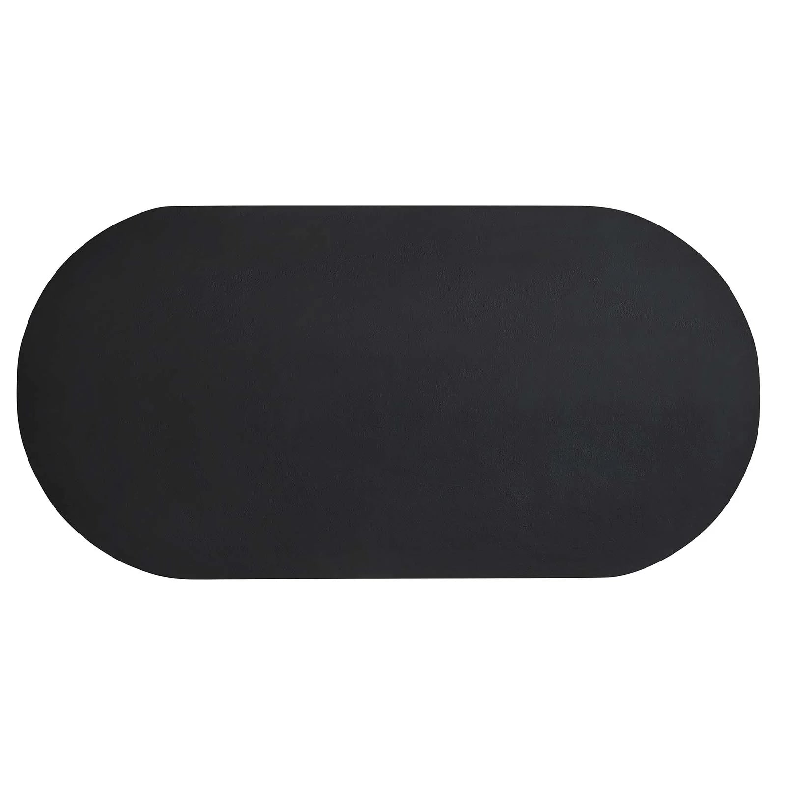 Casper Oval Concrete Dining Table - Black