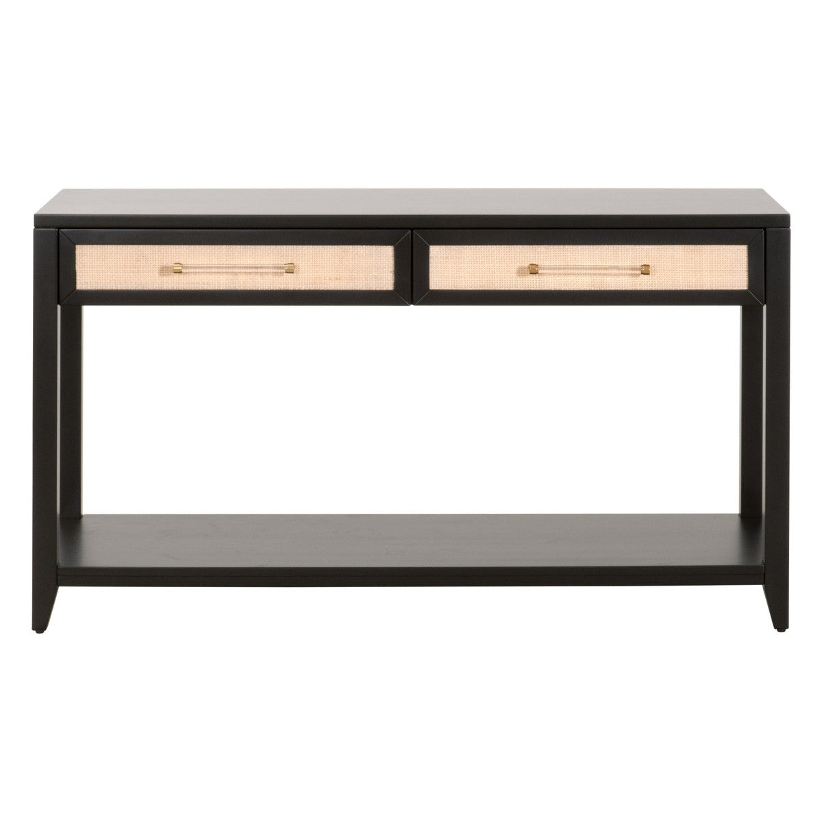 Holland 2-Drawer Console Table - Brushed Black