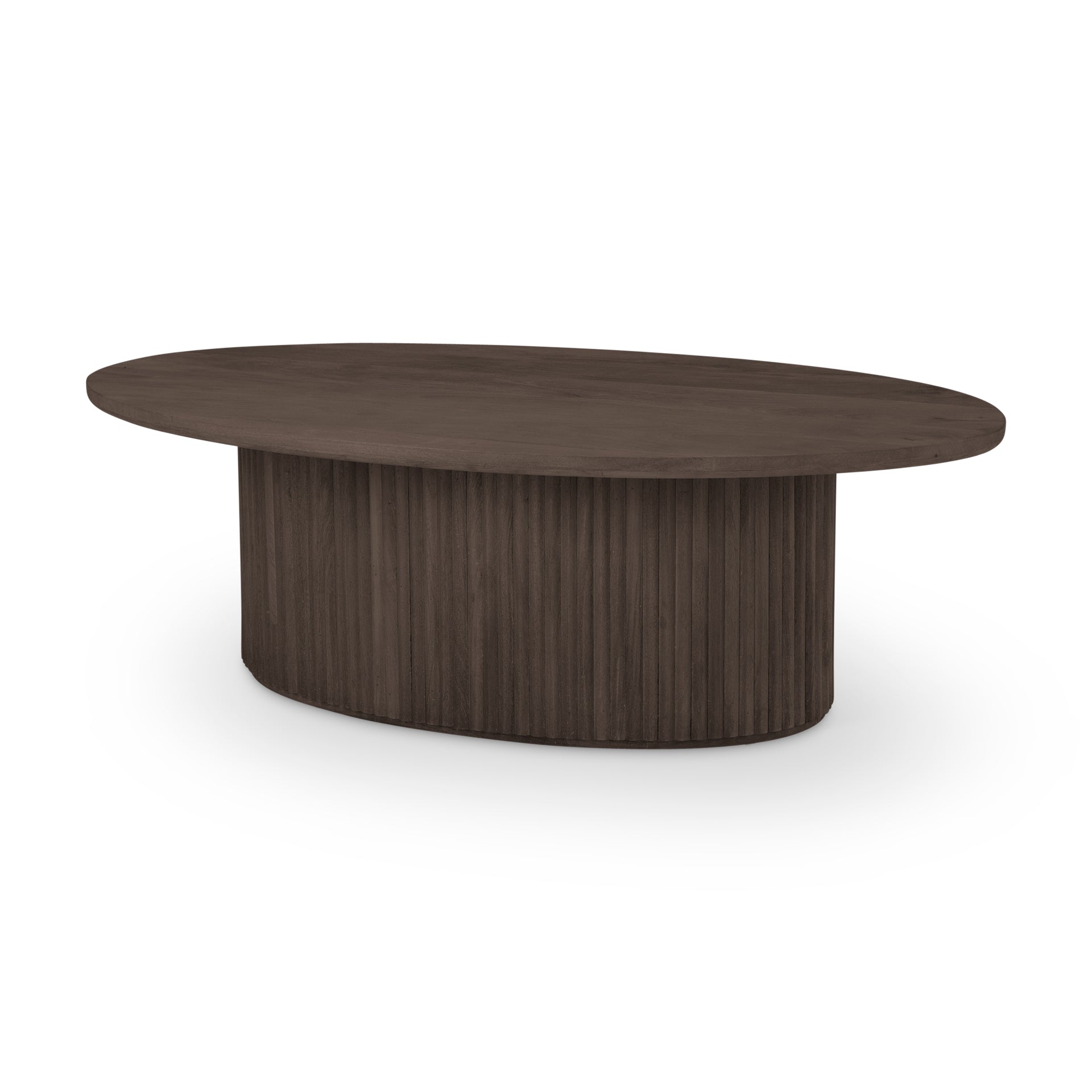 Terra Oval Coffee Table - Dark Brown