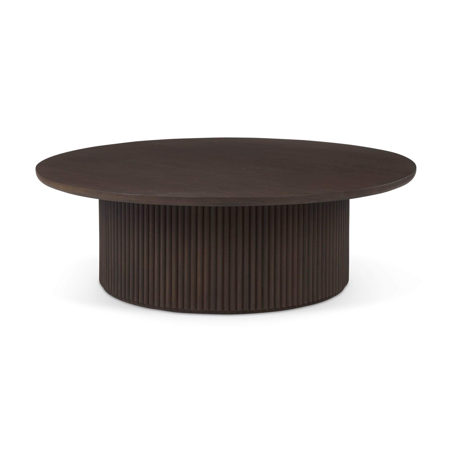Terra Round Coffee Table - Dark Brown
