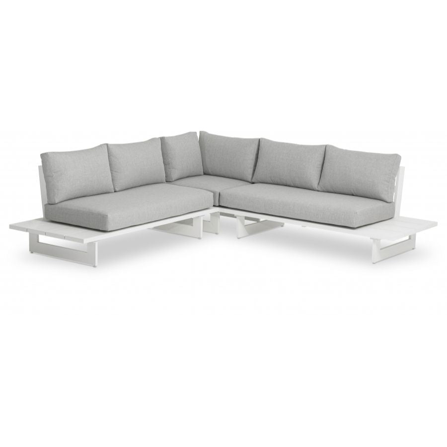 Maldives Water Resistant Fabric Outdoor Modular Sectional - Grey