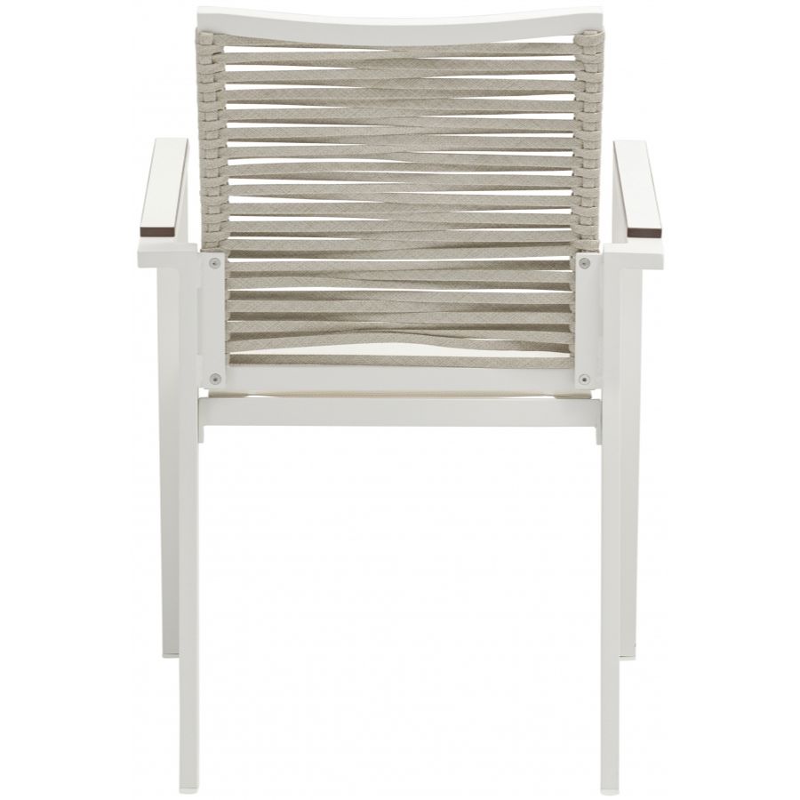 Maldives Outdoor Patio Dining Arm Chair - Beige