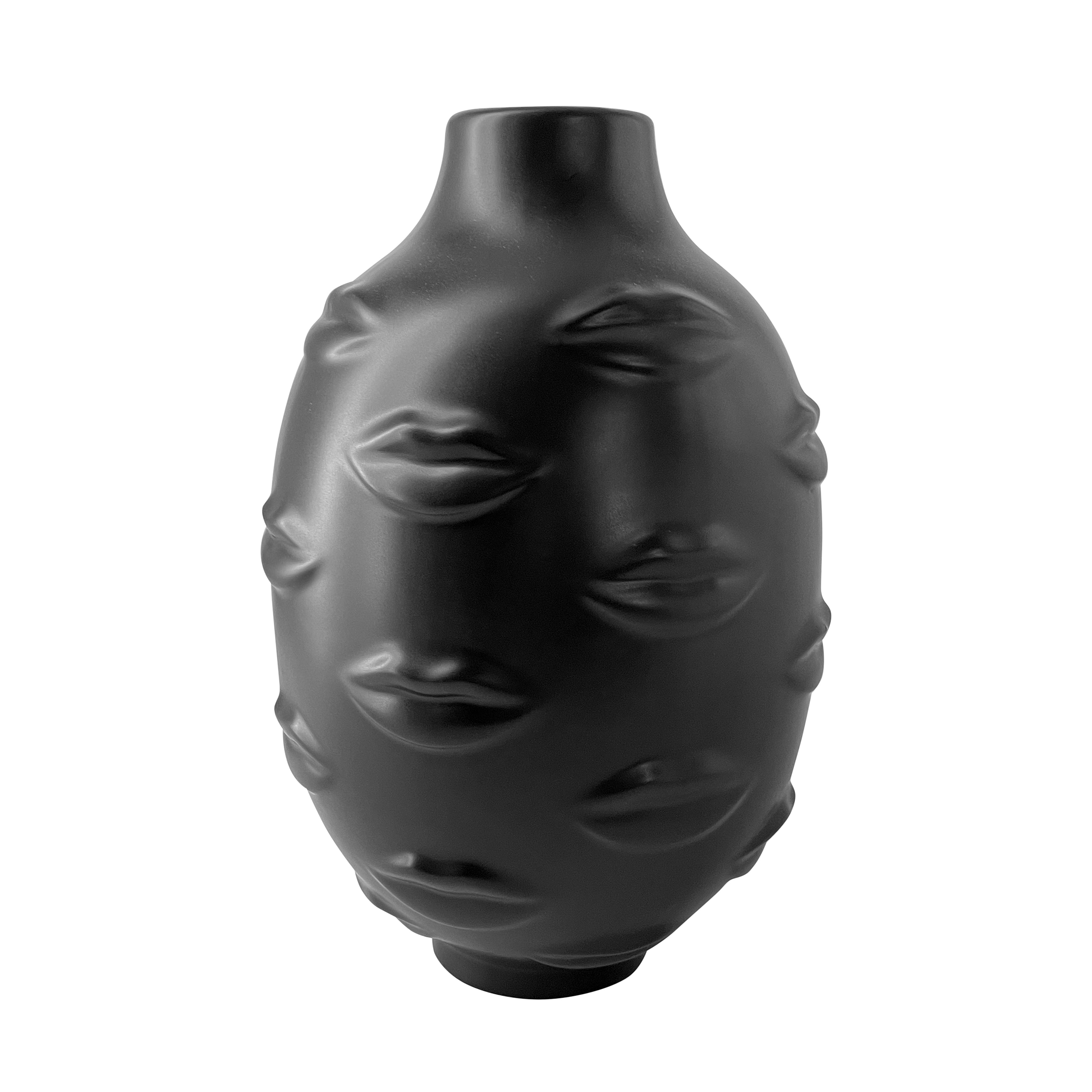Lips Vase - Black