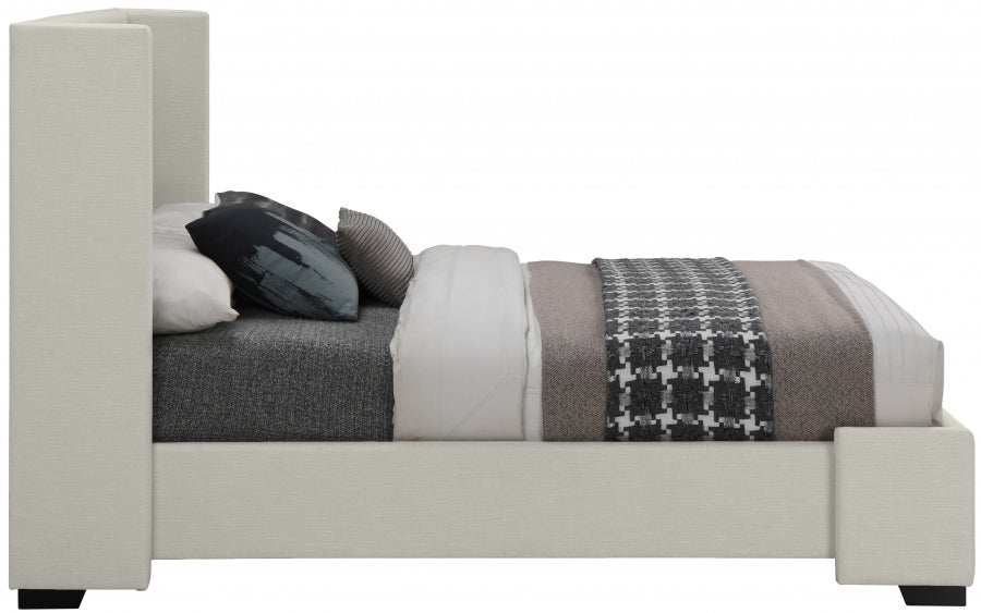 Oxford Linen Bed - Beige