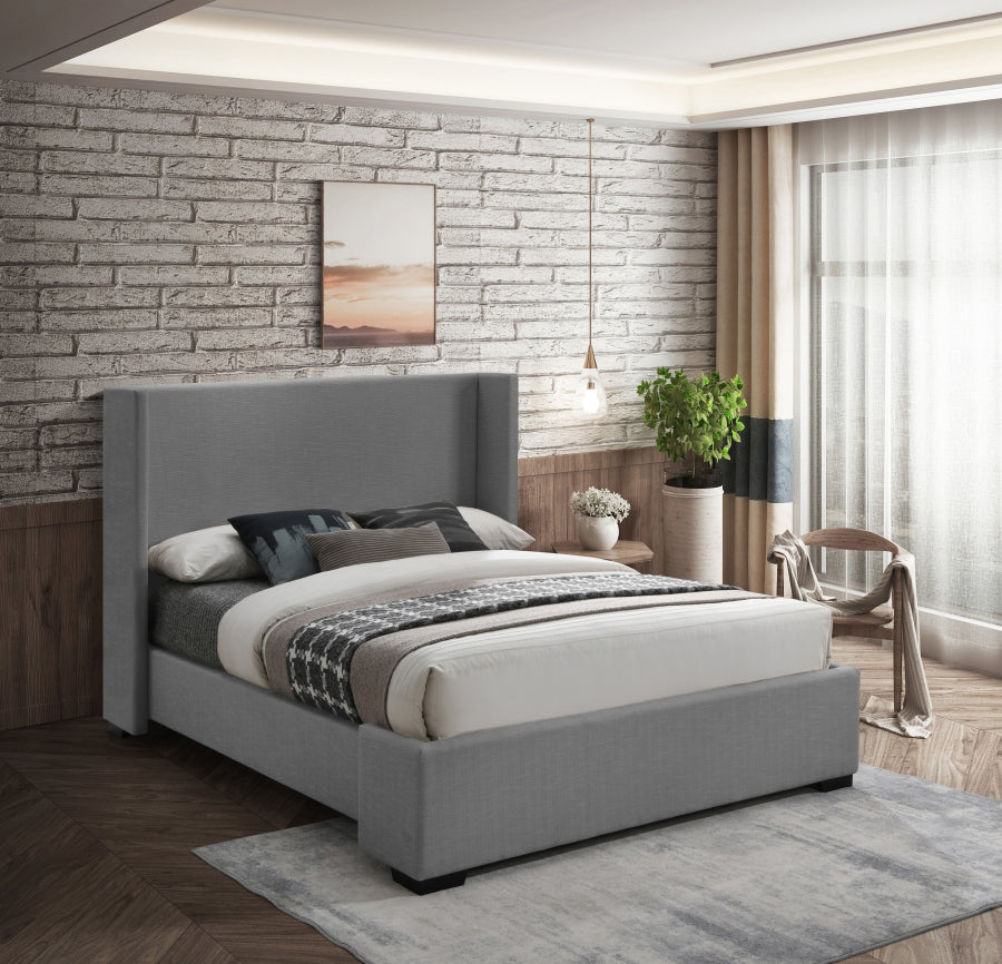 Oxford Linen Bed - Grey