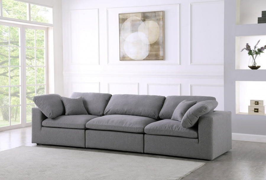Sky Linen Deluxe Plush Modular 3 Piece Sofa