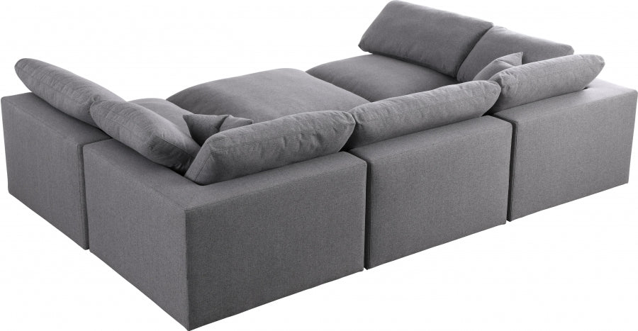 Sky Linen Deluxe Plush Modular 6 Piece Pit Sectional