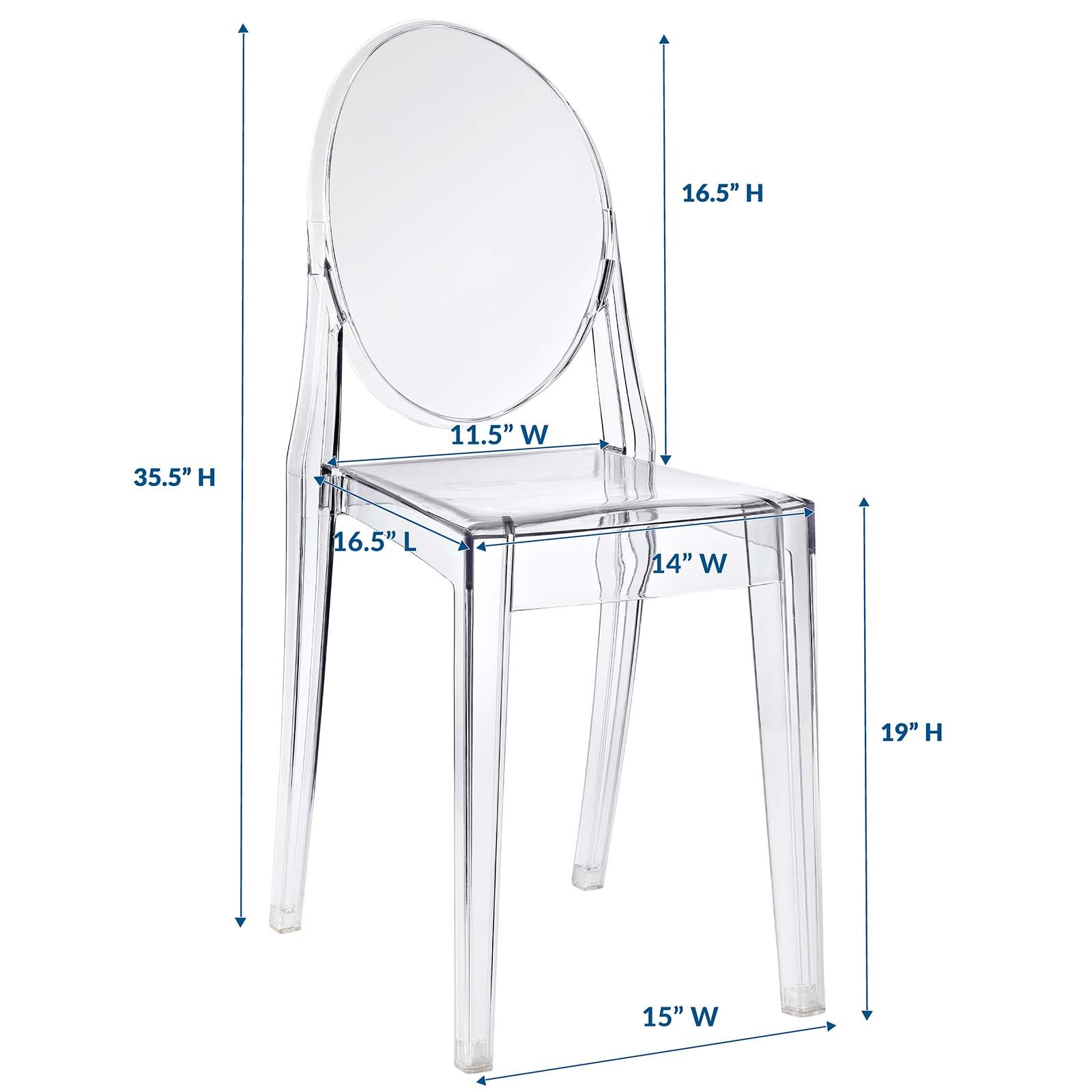 Casper Dining Side Chair - Clear