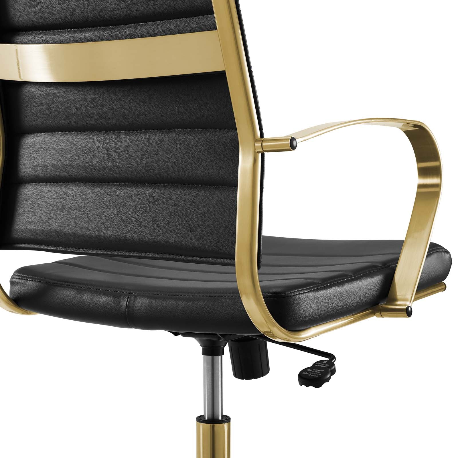 Jive Gold High Back Office Chair - Black