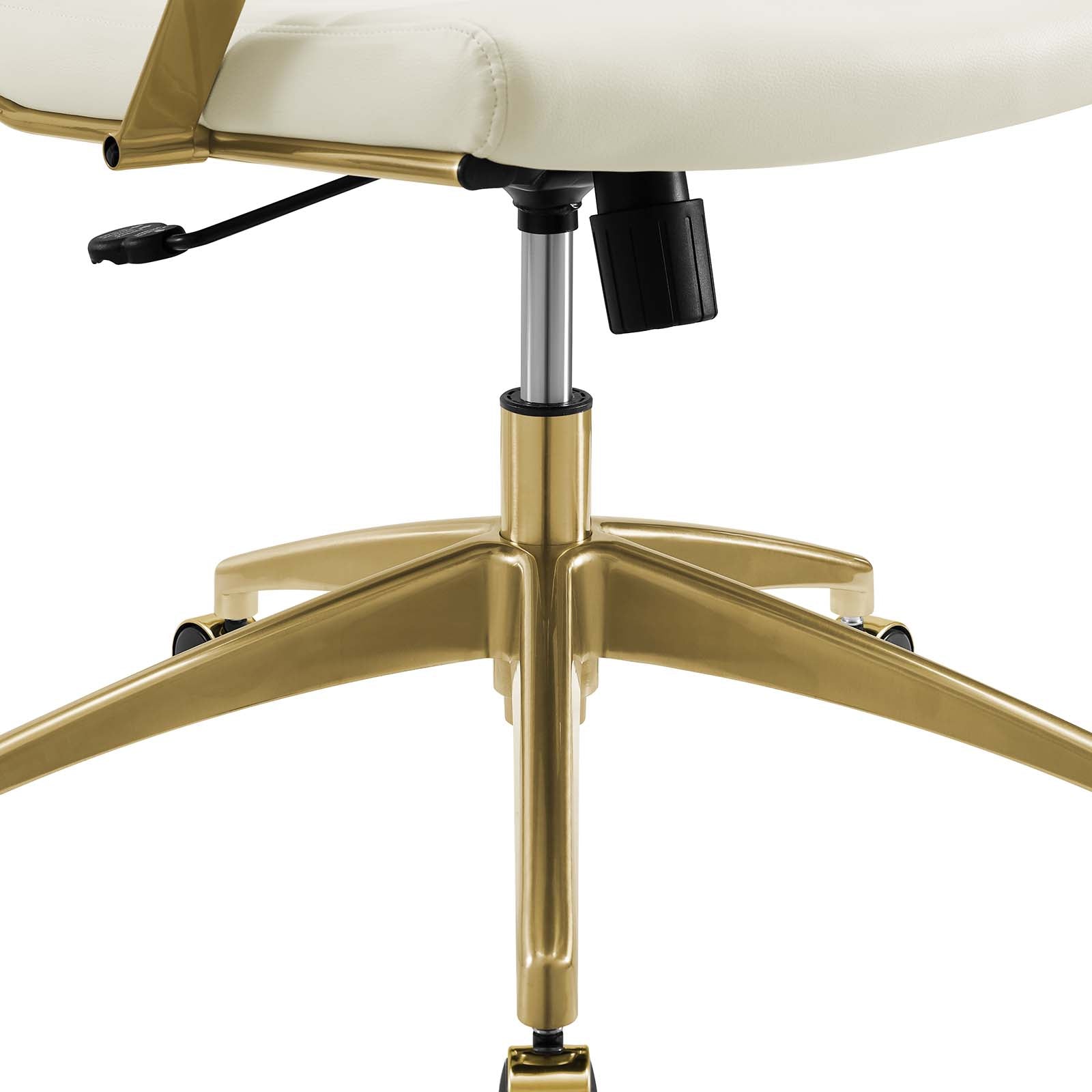 Jive Gold High Back Office Chair - Off White