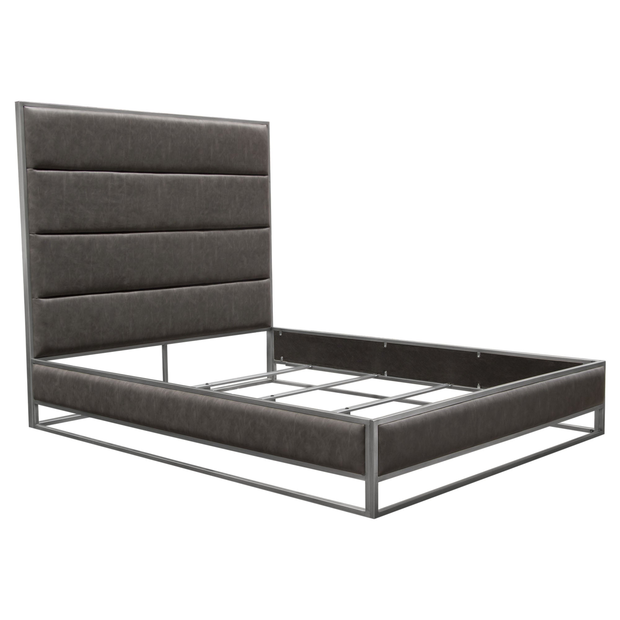 Empire Bed - Weathered Grey/Silver