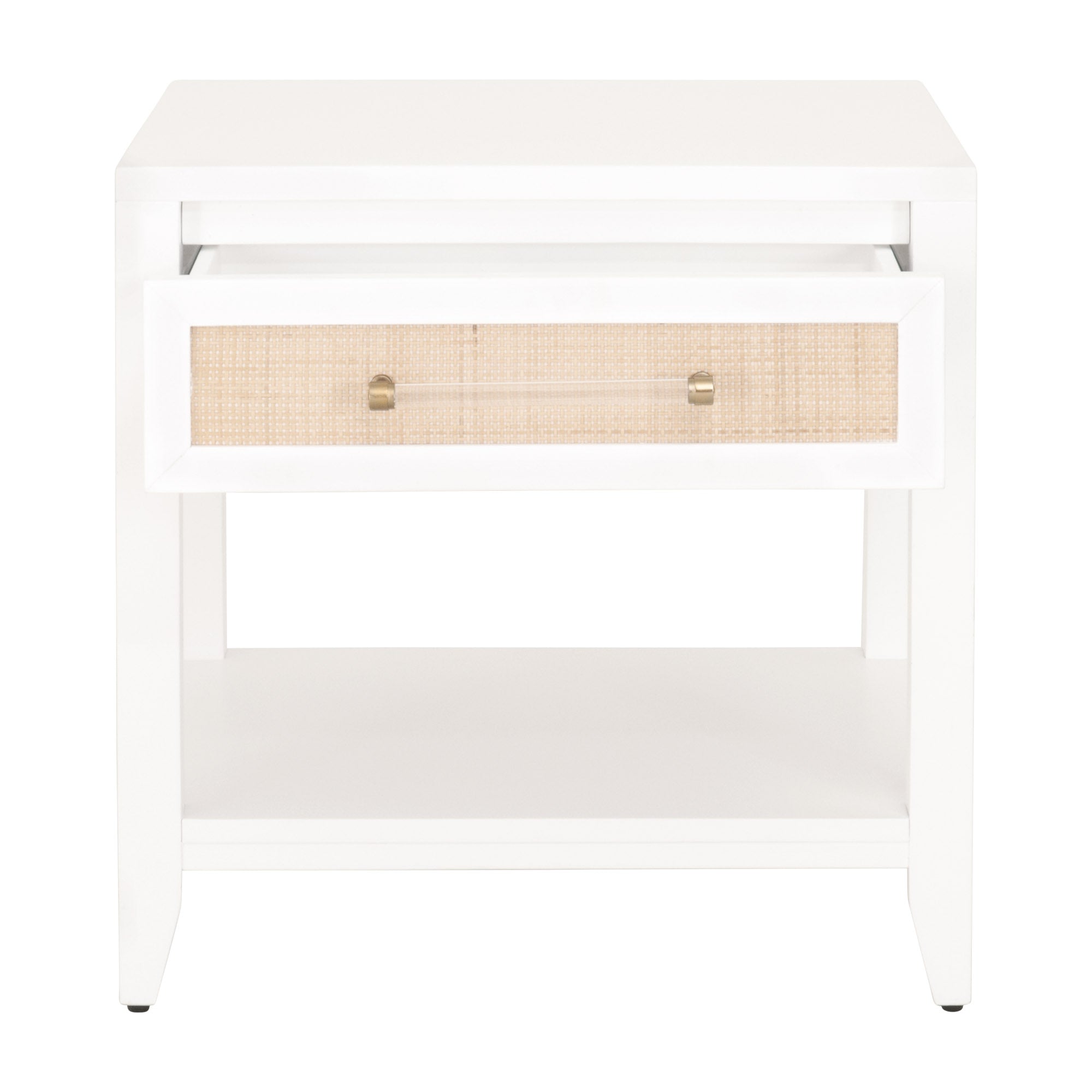 Holland 1-Drawer Side Table - Matte White