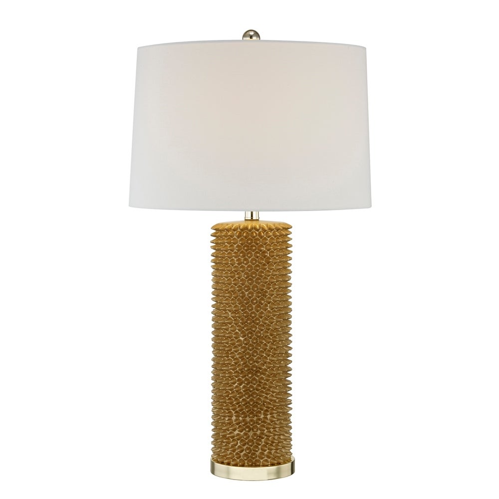 Resin Spiked Table Lamp - Gold