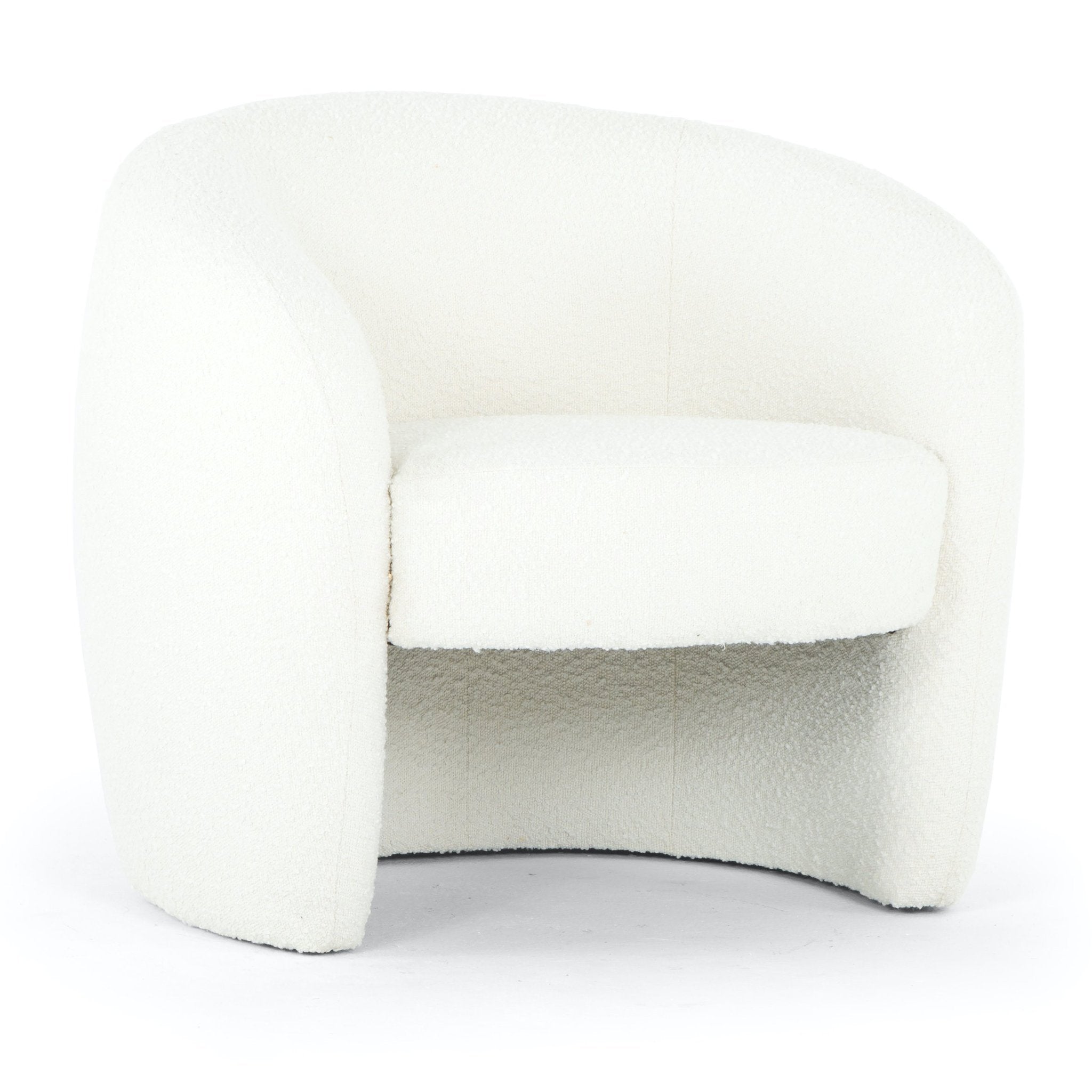Blythe Accent Chair - BouclÃå White
