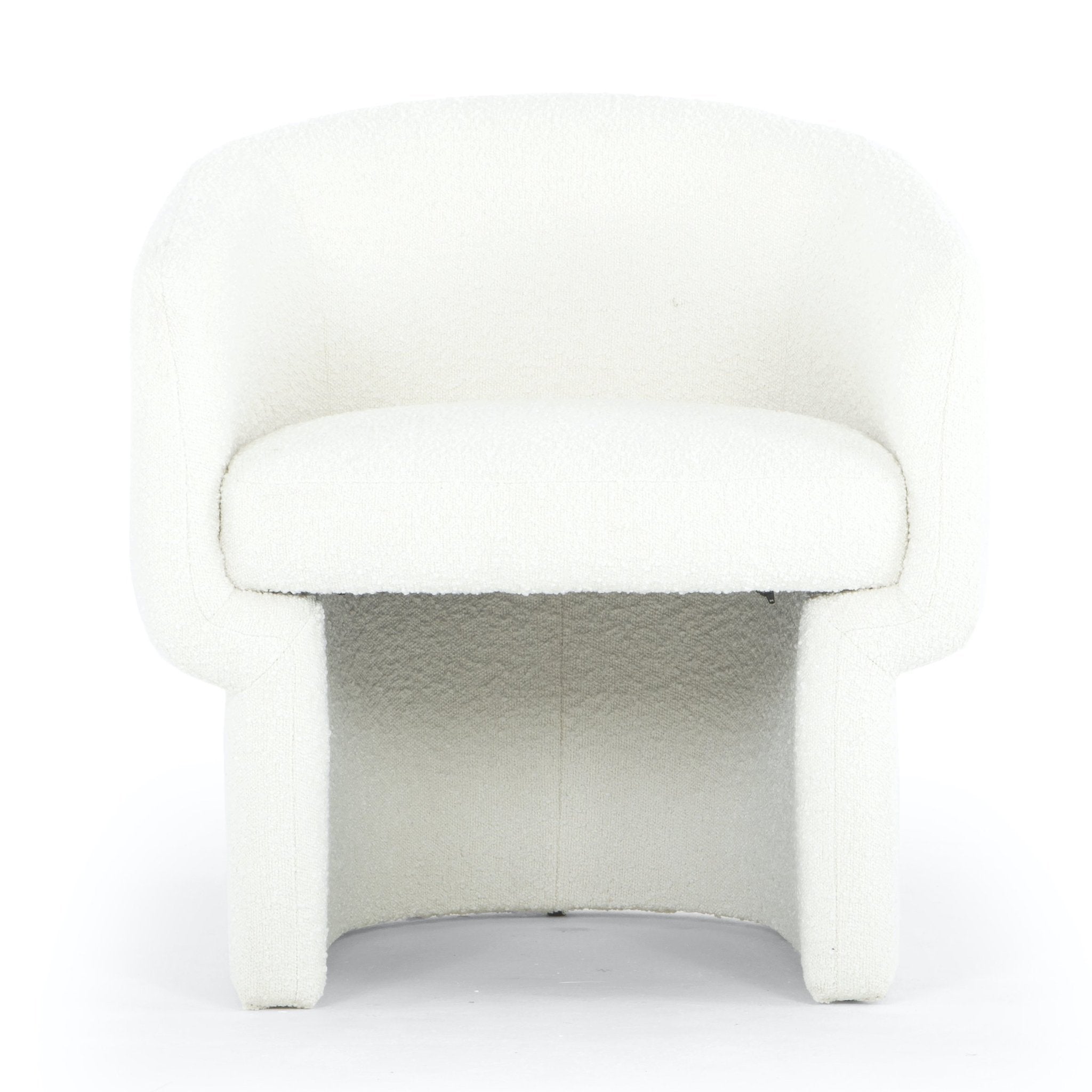 Jessie Accent Chair - BouclÃå White