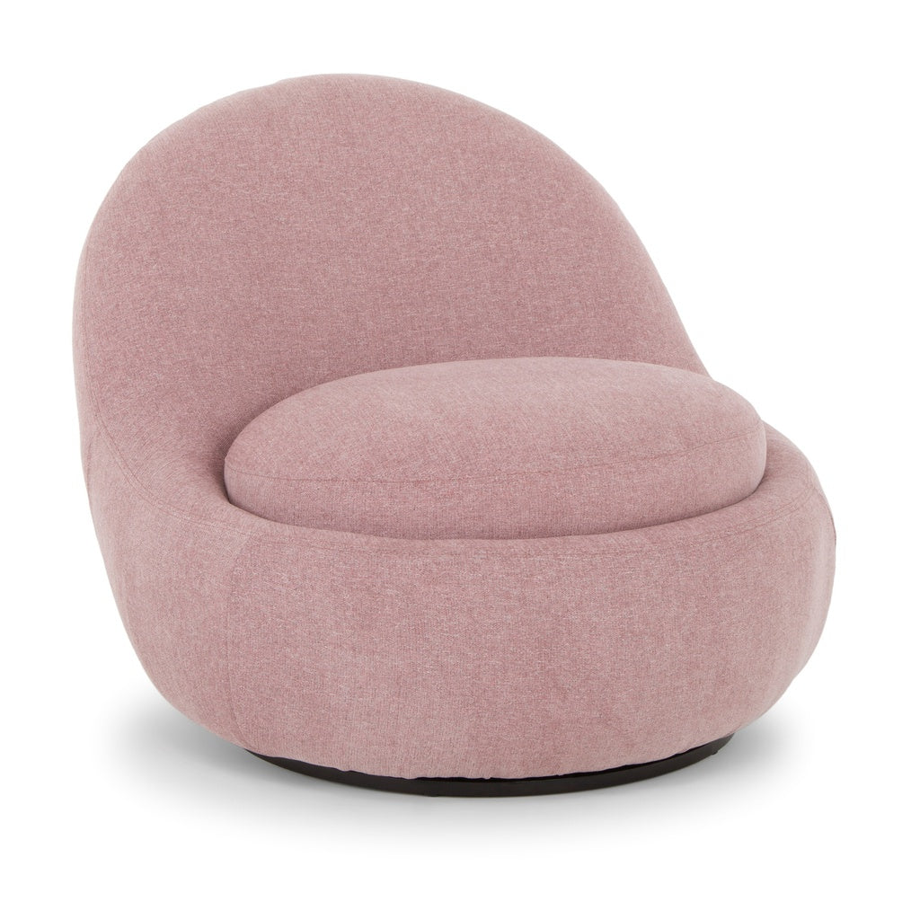 LUCAS SWIVEL CHAIR DUSTY ROSE