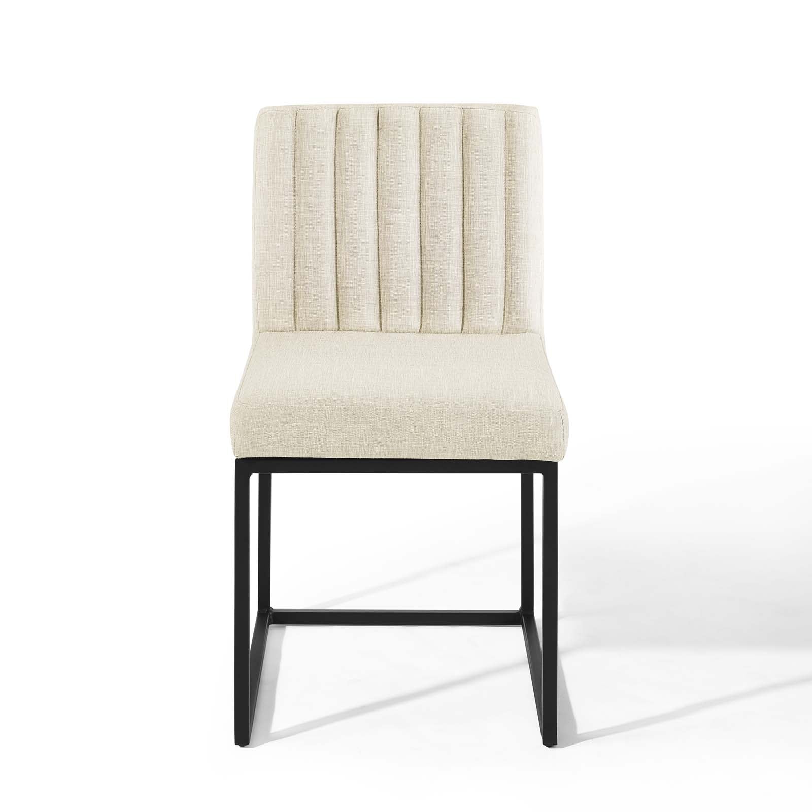 Carriage Fabric Dining Chair- Beige