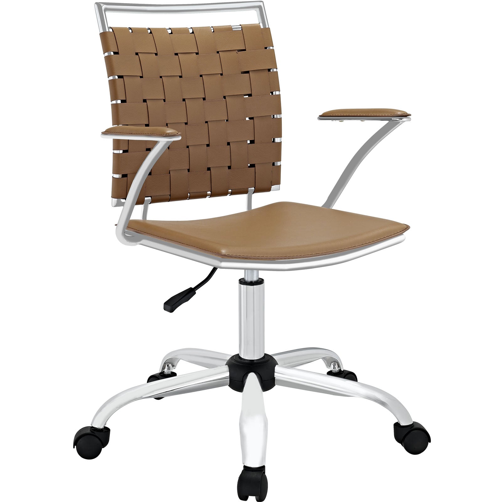 Fuse Faux Leather Office Chair - Tan