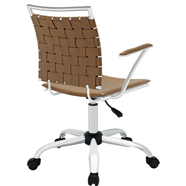 Fuse Faux Leather Office Chair - Tan