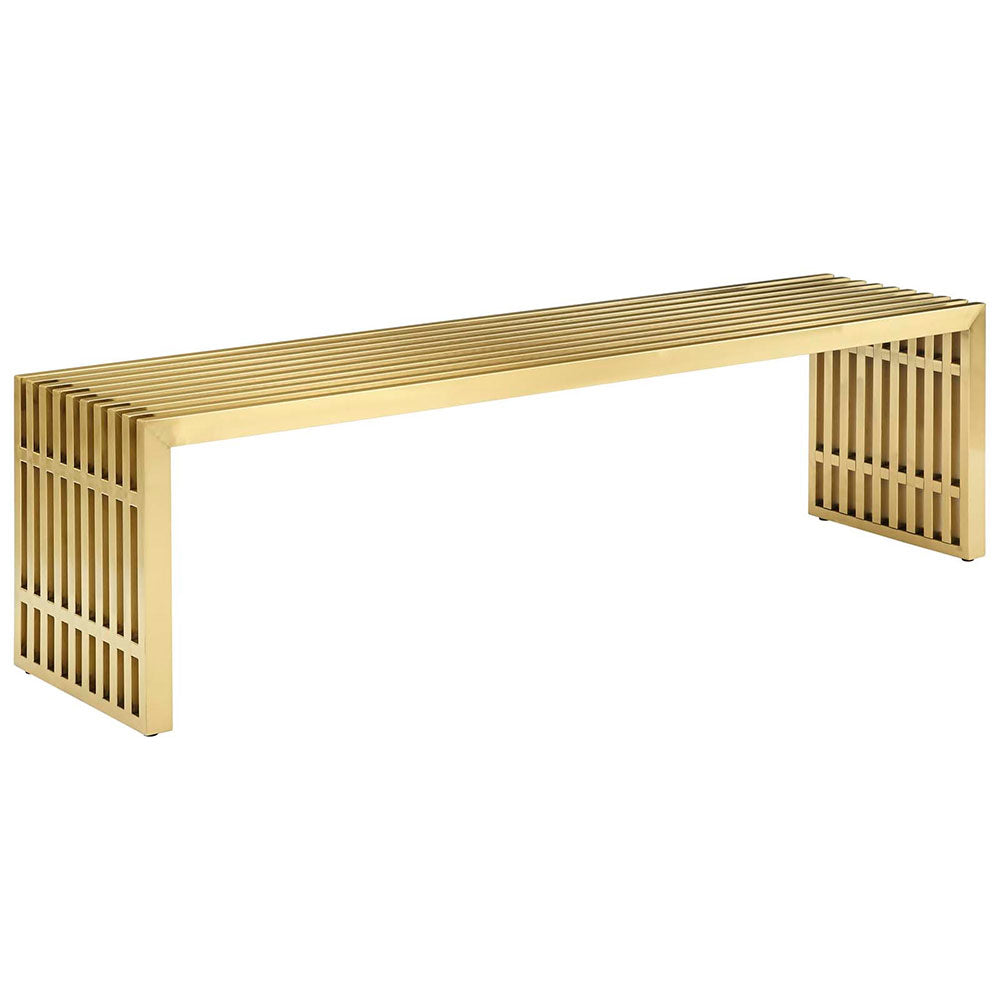 Gridiron Bench - Gold