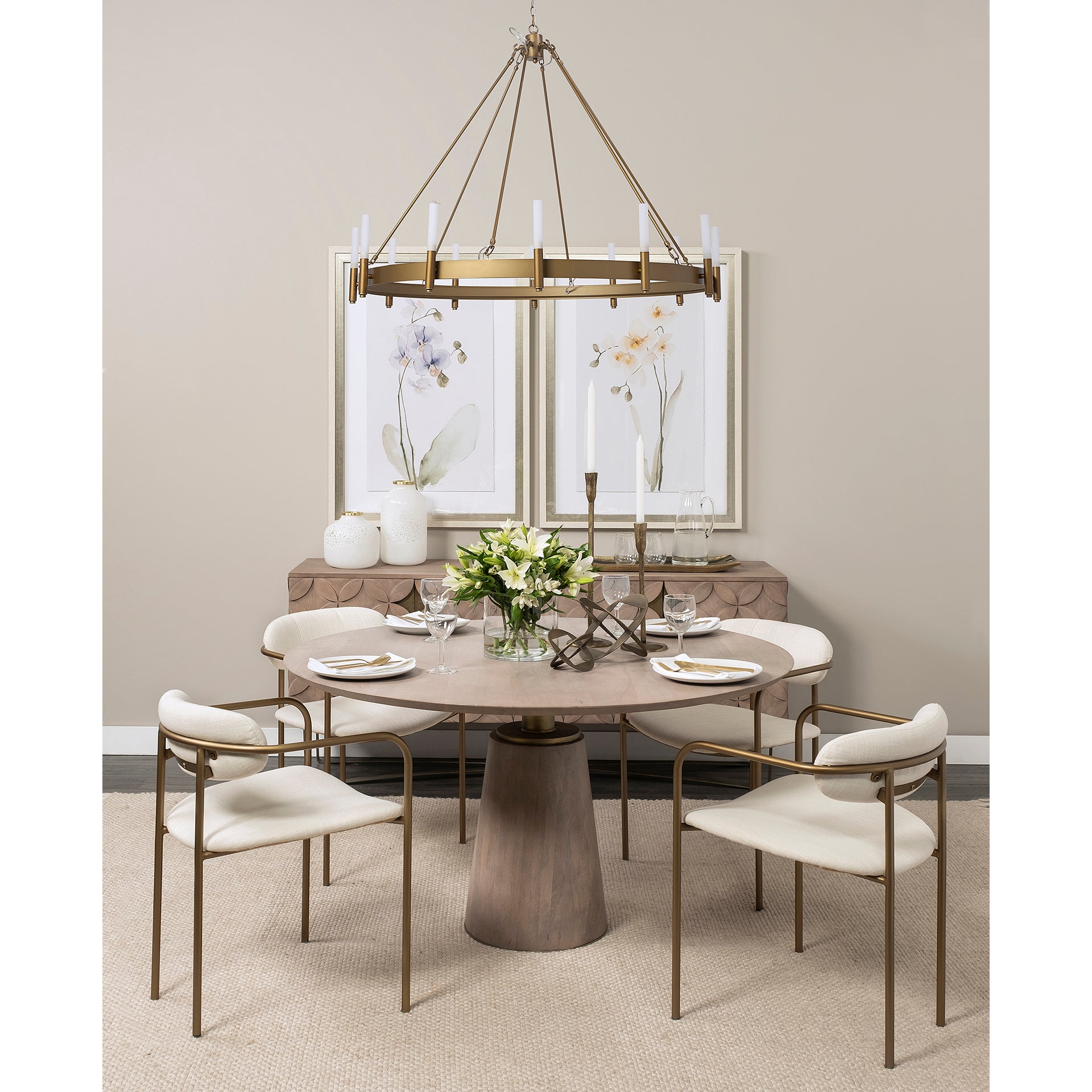 Myra Dining Table - Light Brown Wood