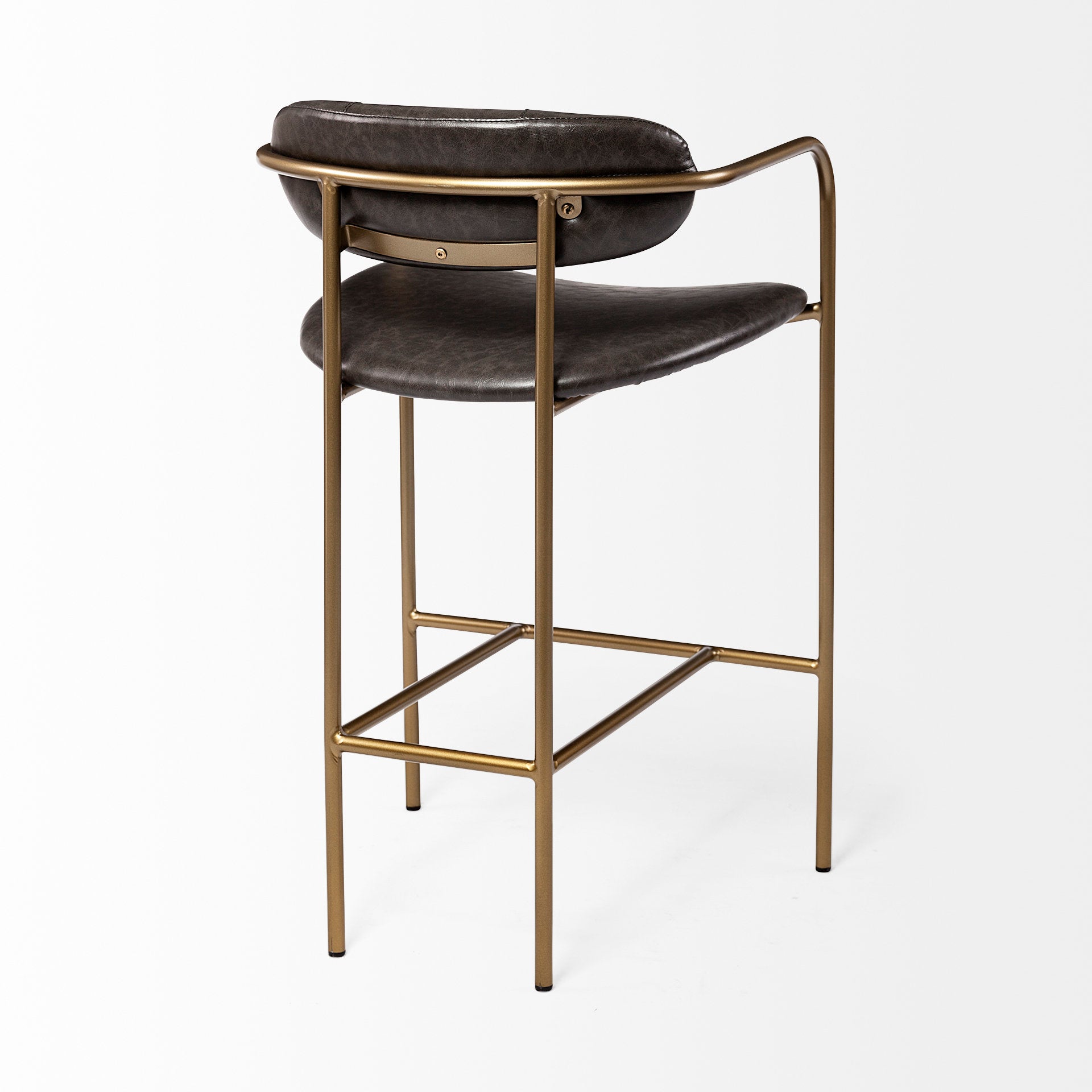 Sterling Counter Stool - Brown Vegan Leather