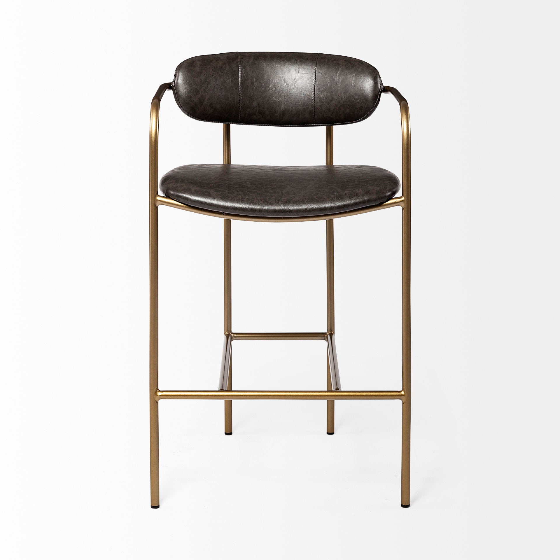 Sterling Counter Stool - Brown Vegan Leather