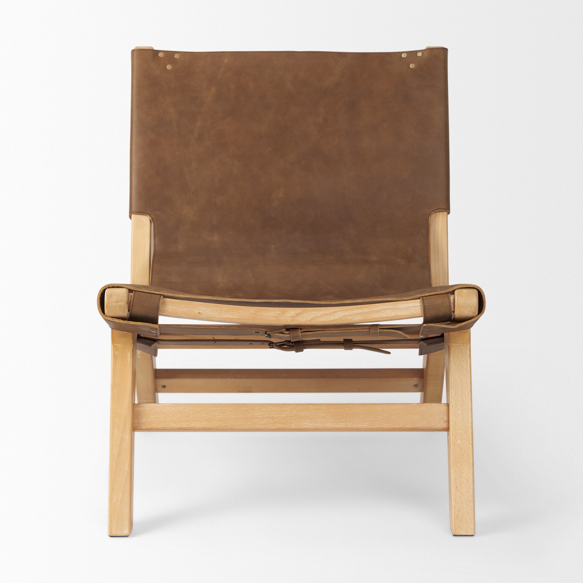 Larsen Accent Chair - Brown Leather