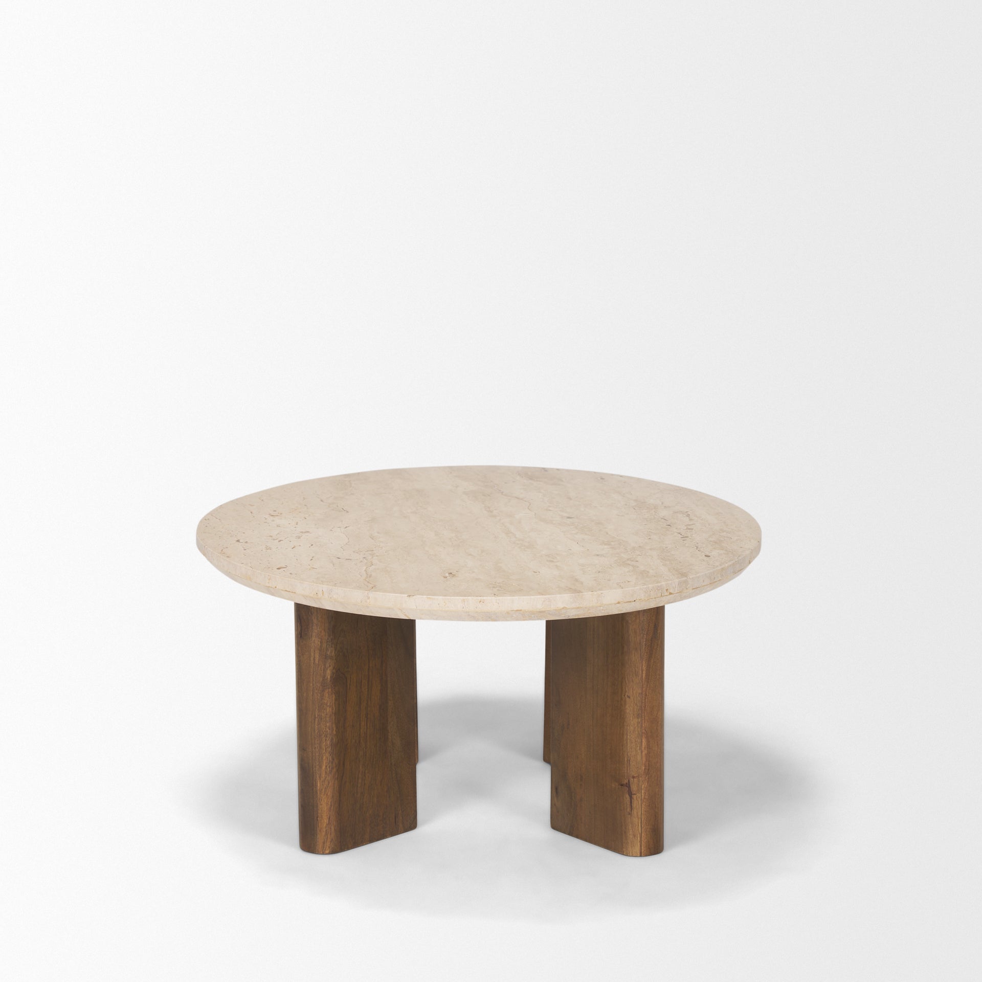 Sila Travertine Oval Coffee Table