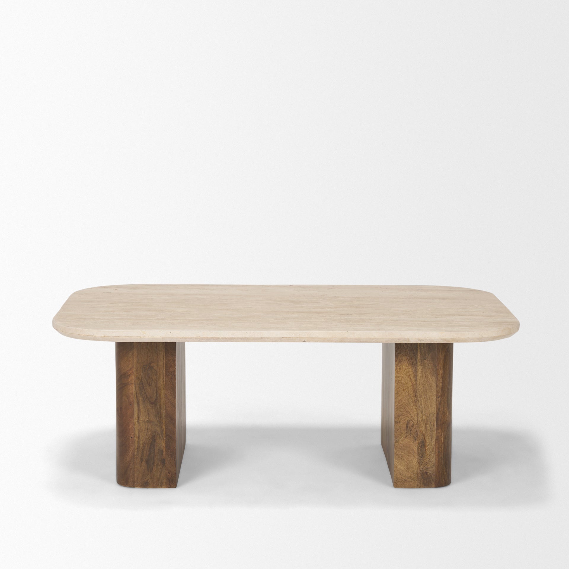 Sila Travertine Rectangle Coffee Table