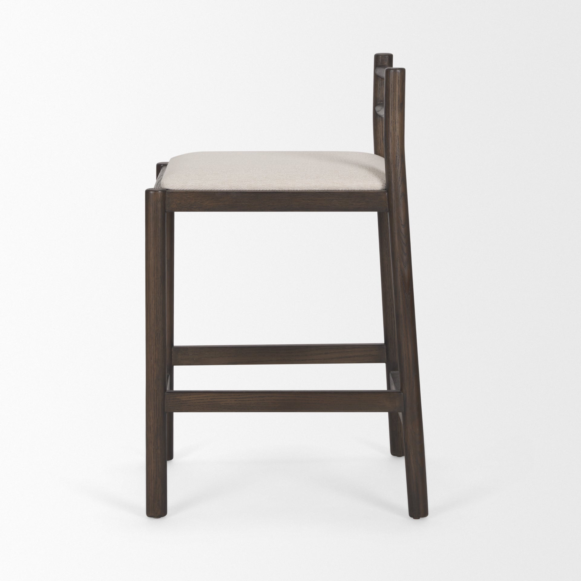 Sara Counter Stool - Dark Brown Wood