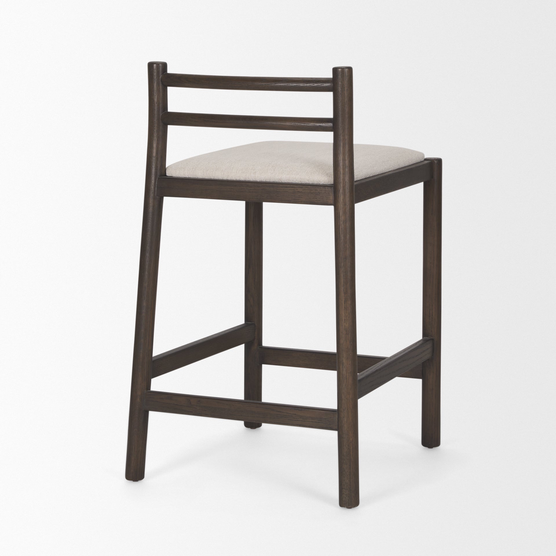 Sara Counter Stool - Dark Brown Wood