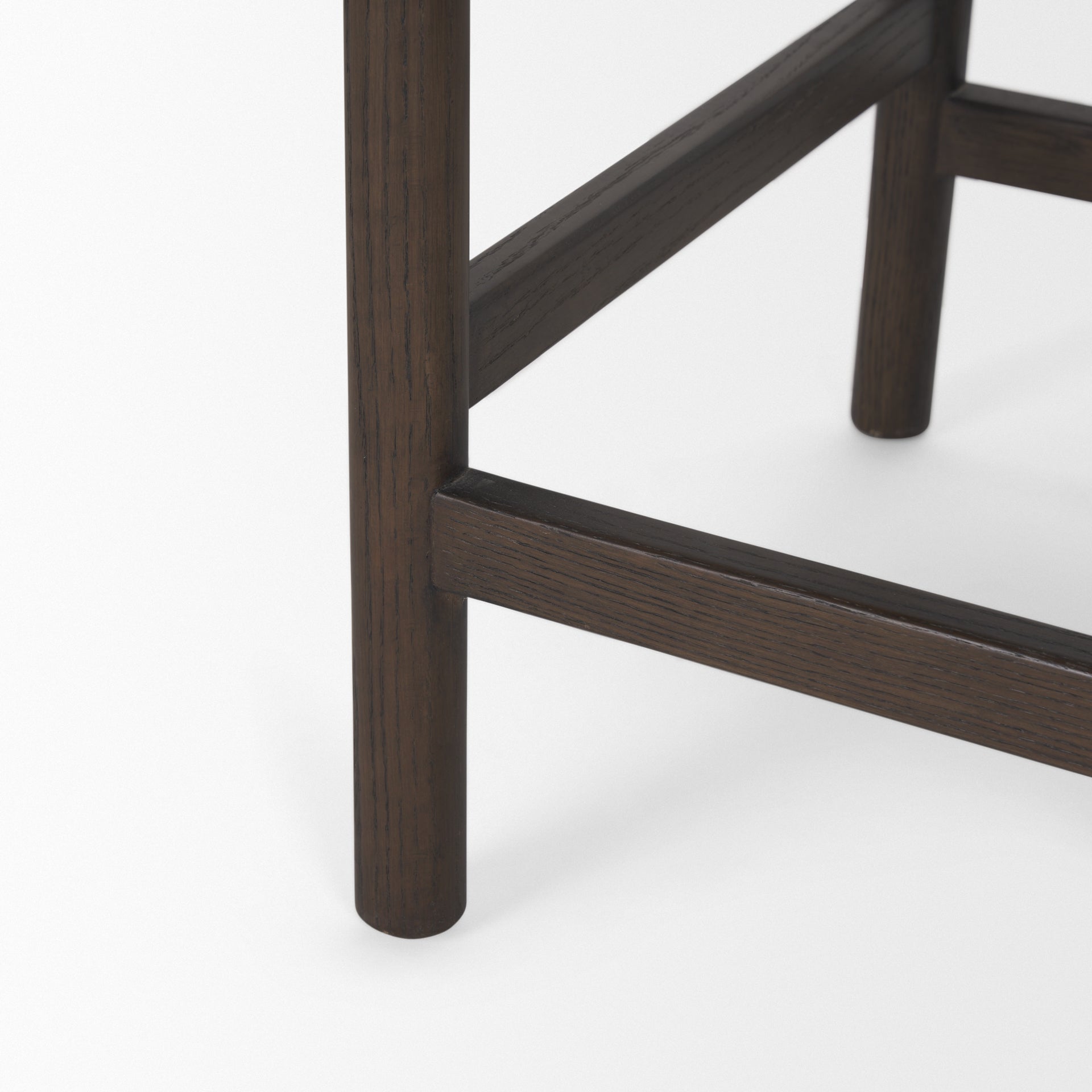 Sara Counter Stool - Dark Brown Wood