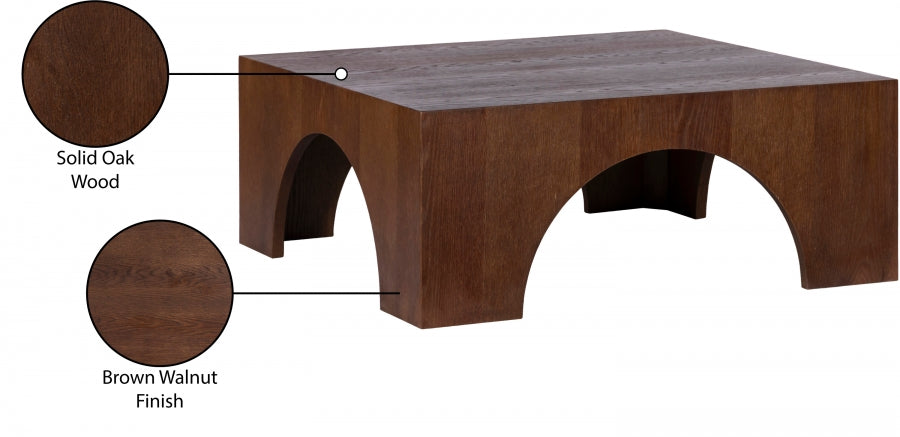 Arch Coffee Table - Brown Walnut