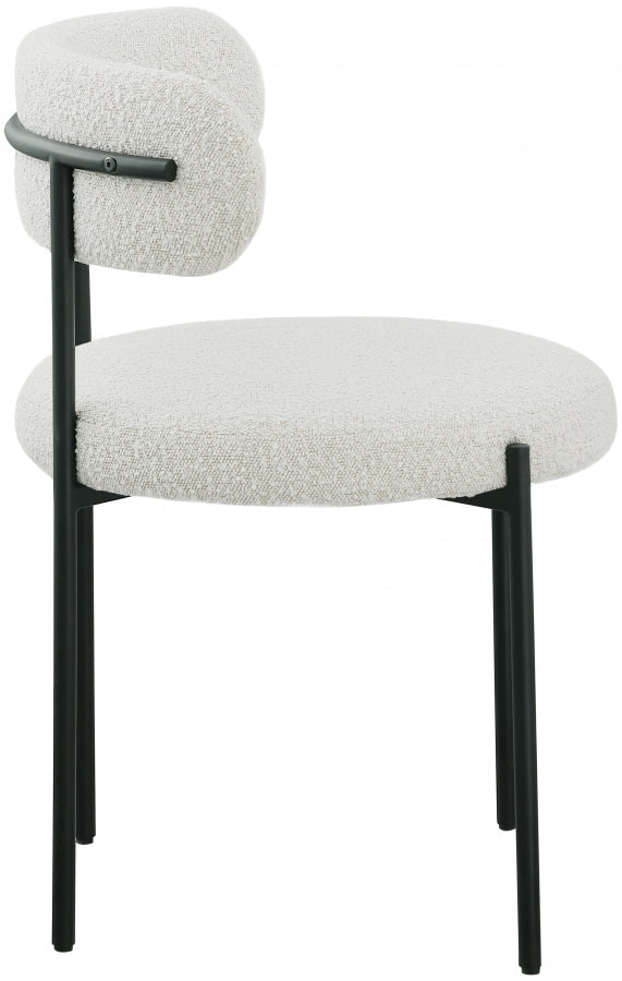 Beacon Boucle Dining Chair- Cream