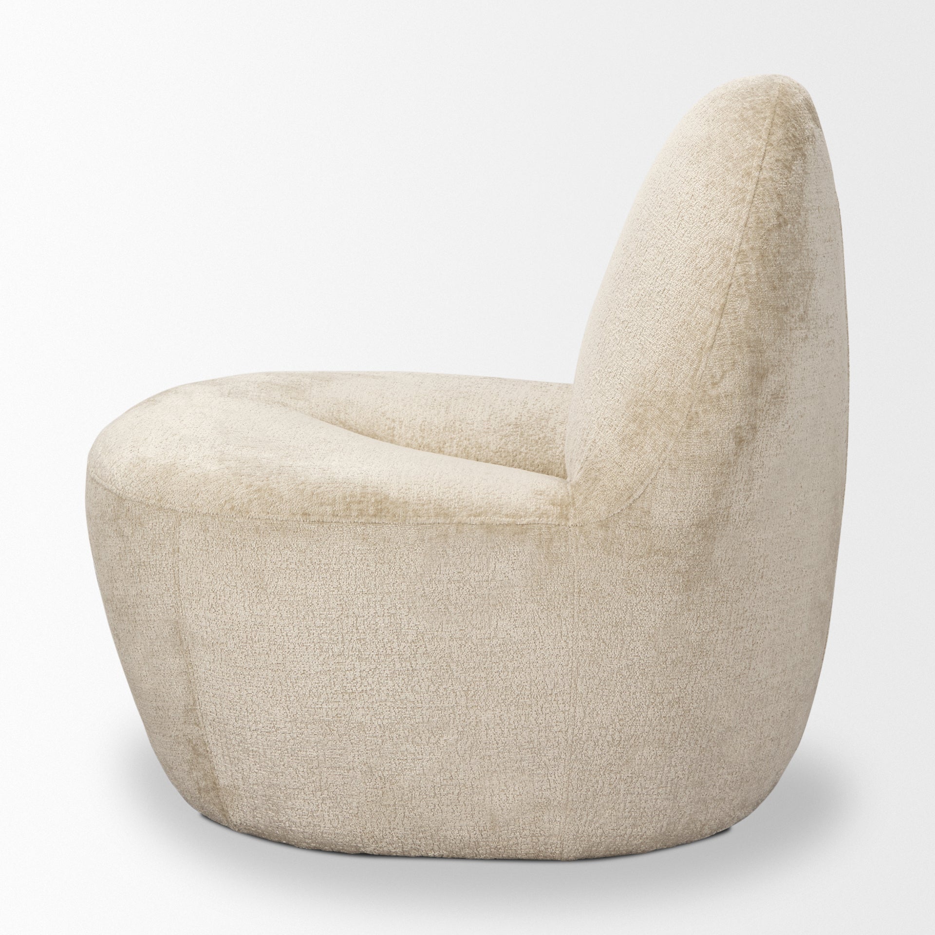 Beverly Accent Chair - Beige Chenille