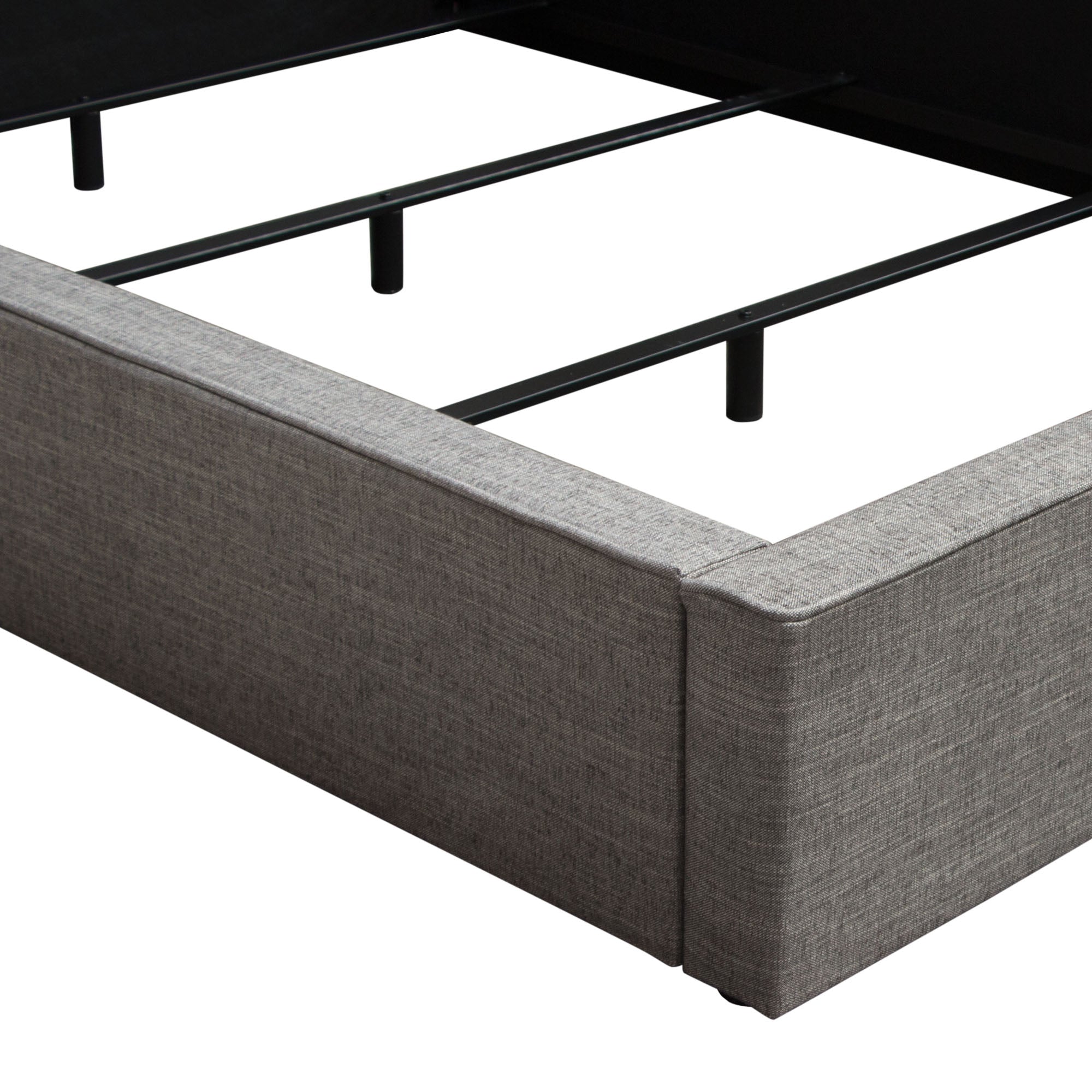 Cloud Low Profile Bed - Grey