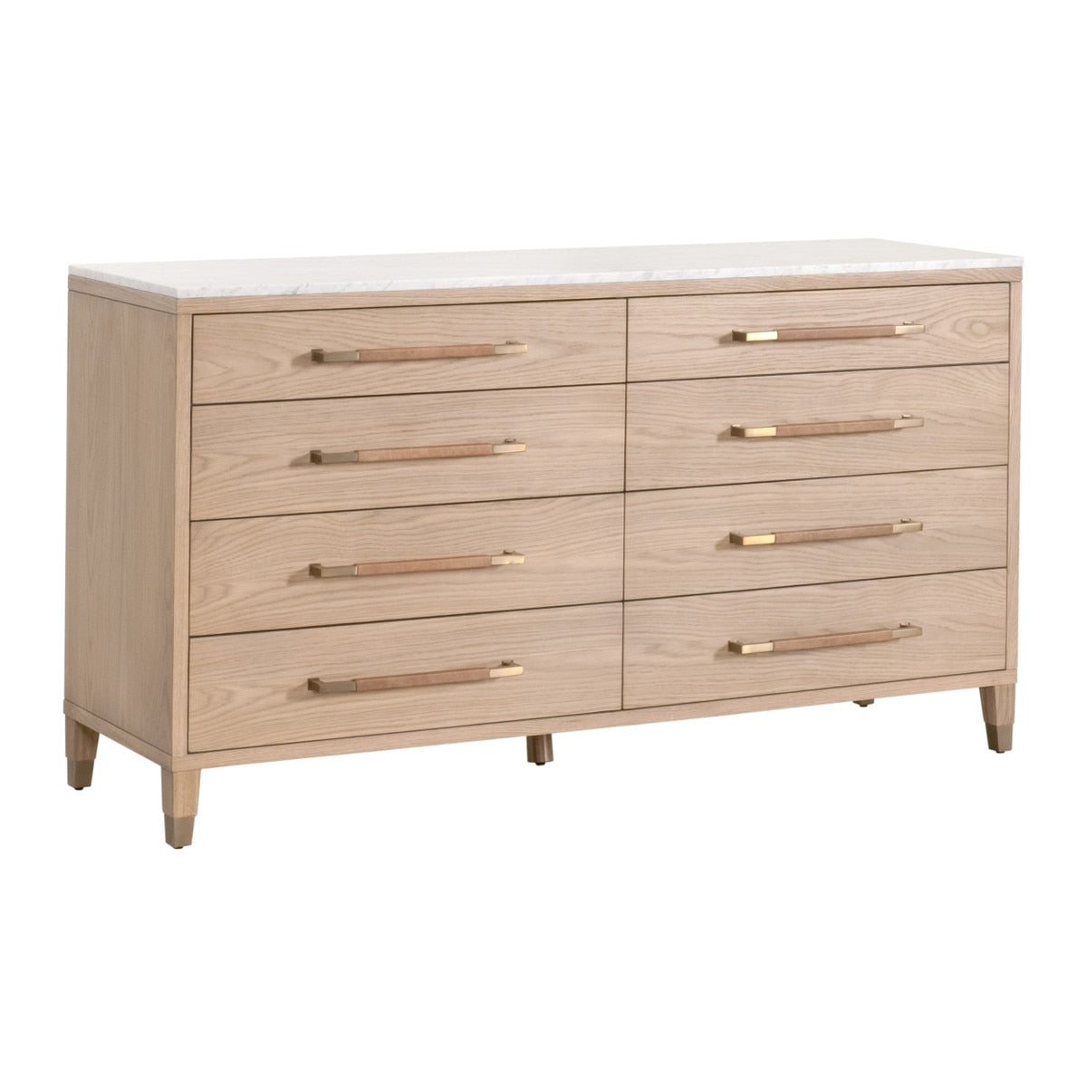 Cambria 8-Drawer Double Dresser - Natural Oak