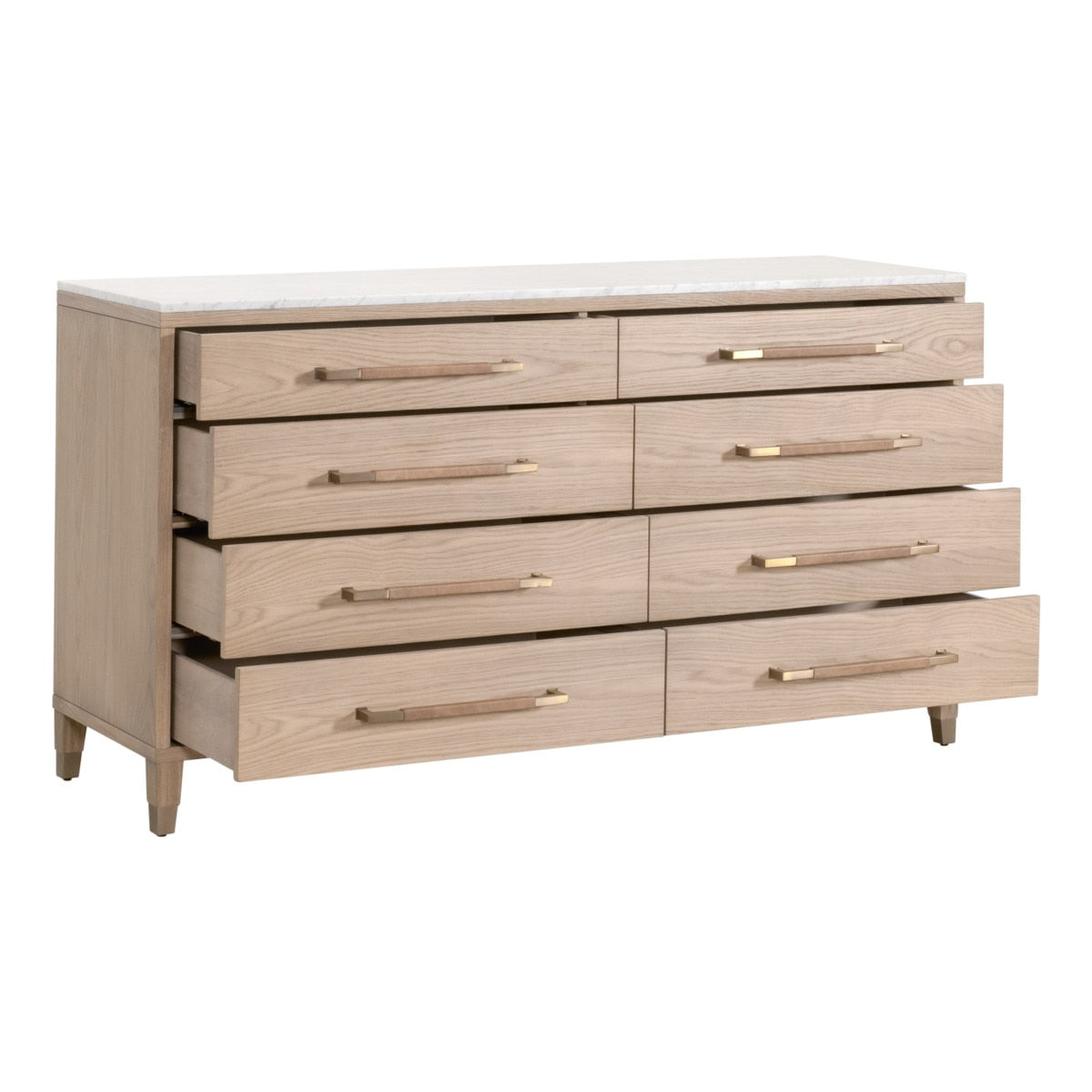 Cambria 8-Drawer Double Dresser - Natural Oak