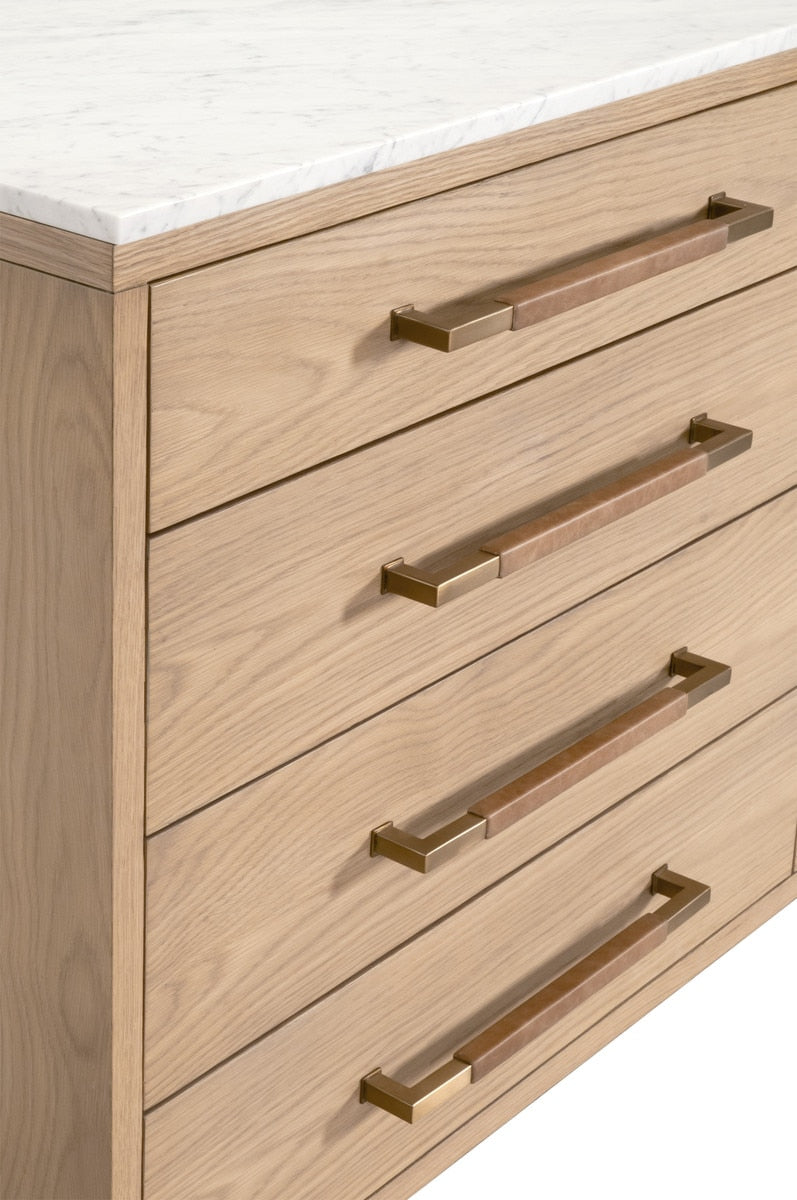 Cambria 8-Drawer Double Dresser - Natural Oak