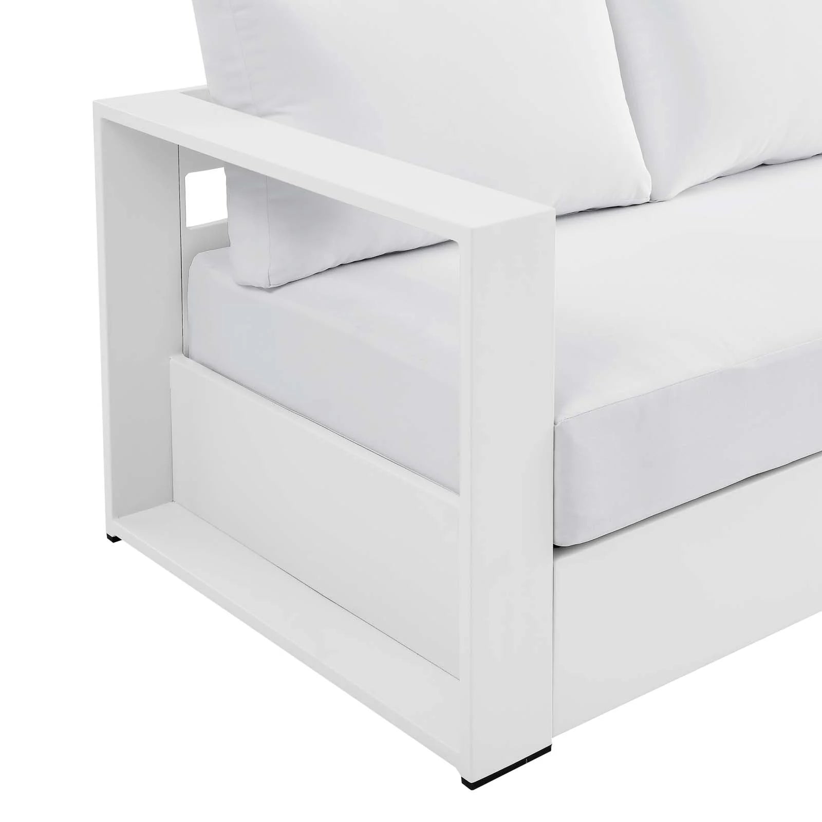 Sol Outdoor Patio Sofa - White/White