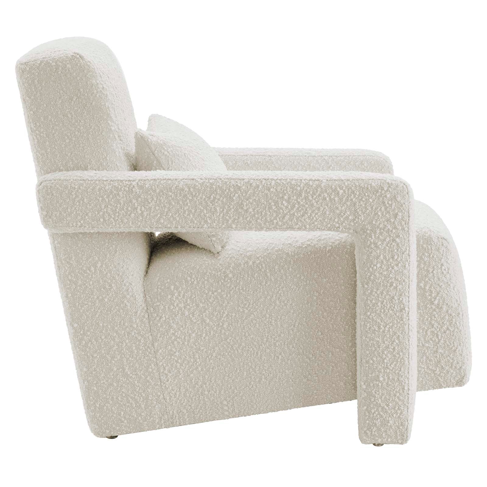 Mirage Boucle Accent Chair - Ivory