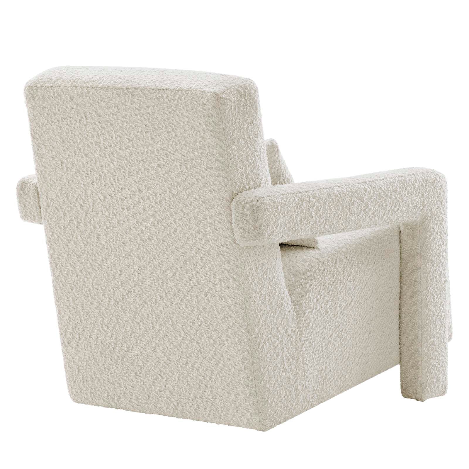 Mirage Boucle Accent Chair - Ivory